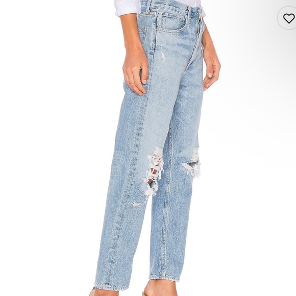 Agolde 90s Mid Rise Loose Fit in Blue - Picture 2 of 3